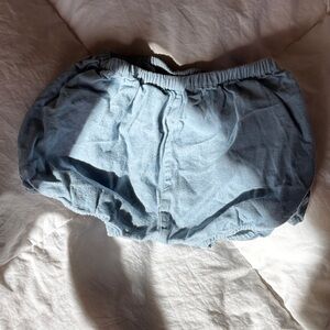 Louis Louise 2T Light Chambray Bloomers | 100% Cotton Elastic Waist Shorts